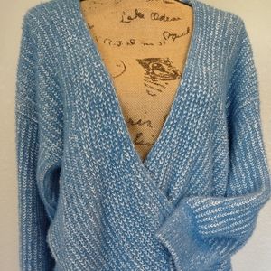 Urban outfitters blue crossover sweater